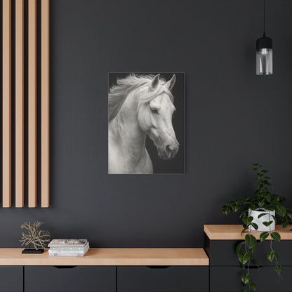 White Horse Fine Art Portrait Wall Art & Canvas Print