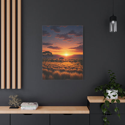 Savannah Sunset Glow Wall Art & Canvas Prints