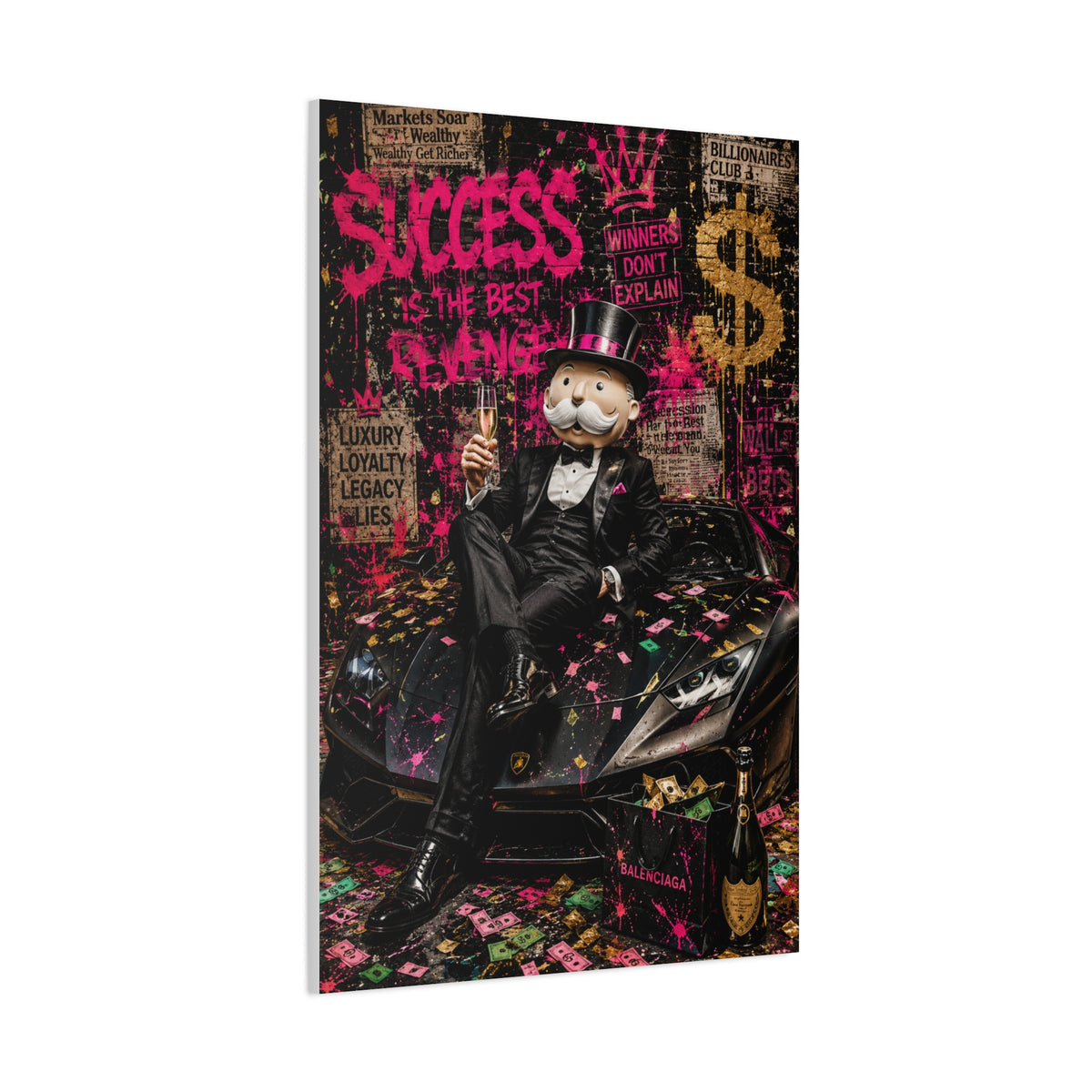 Luxury Street Pop Billionaire Rebel Street Wall Art & Canvas Print