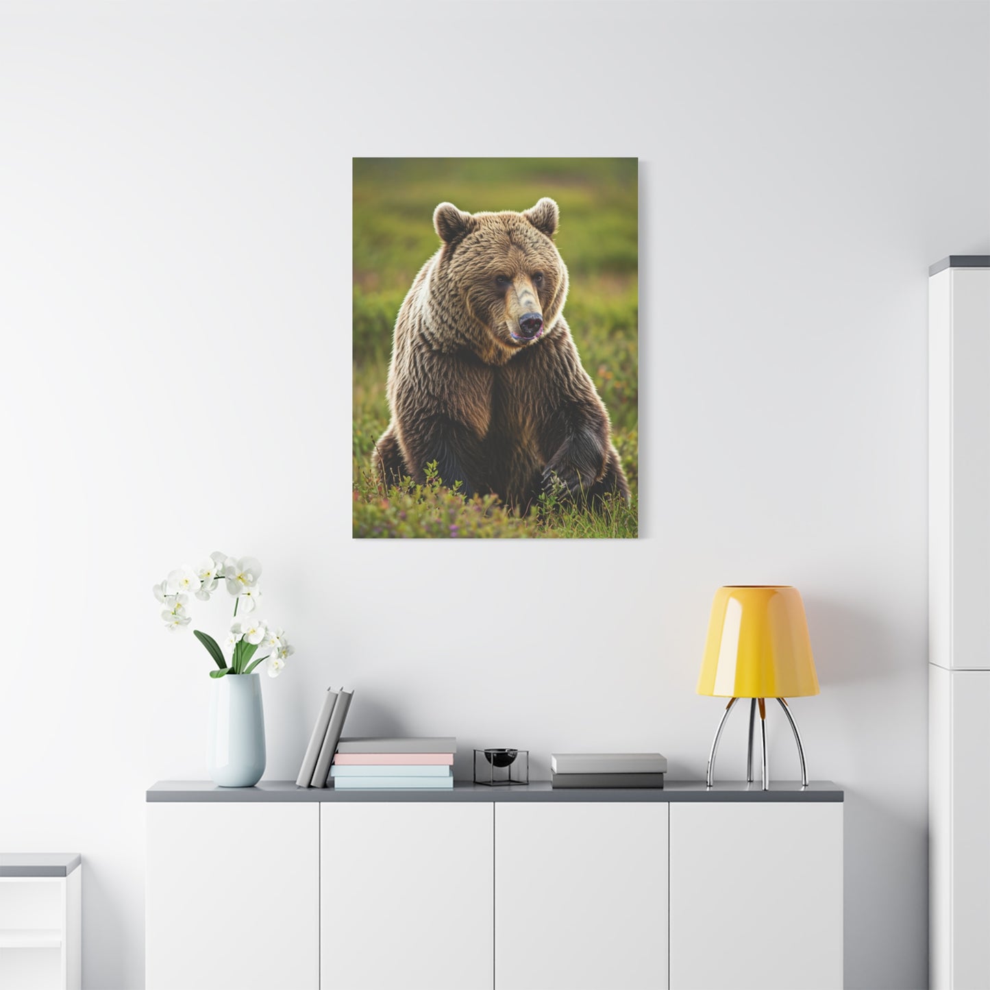 Wild Brown Bear Portrait wall art & canvas prints