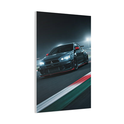 Mitsubishi Lancer Evolution X Circuit Attack Wall Art & Canvas Prints