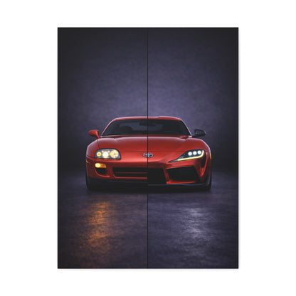 Toyota Supra Split Mk4 vs Mk5 Evolution Wall Art & Canvas Prints