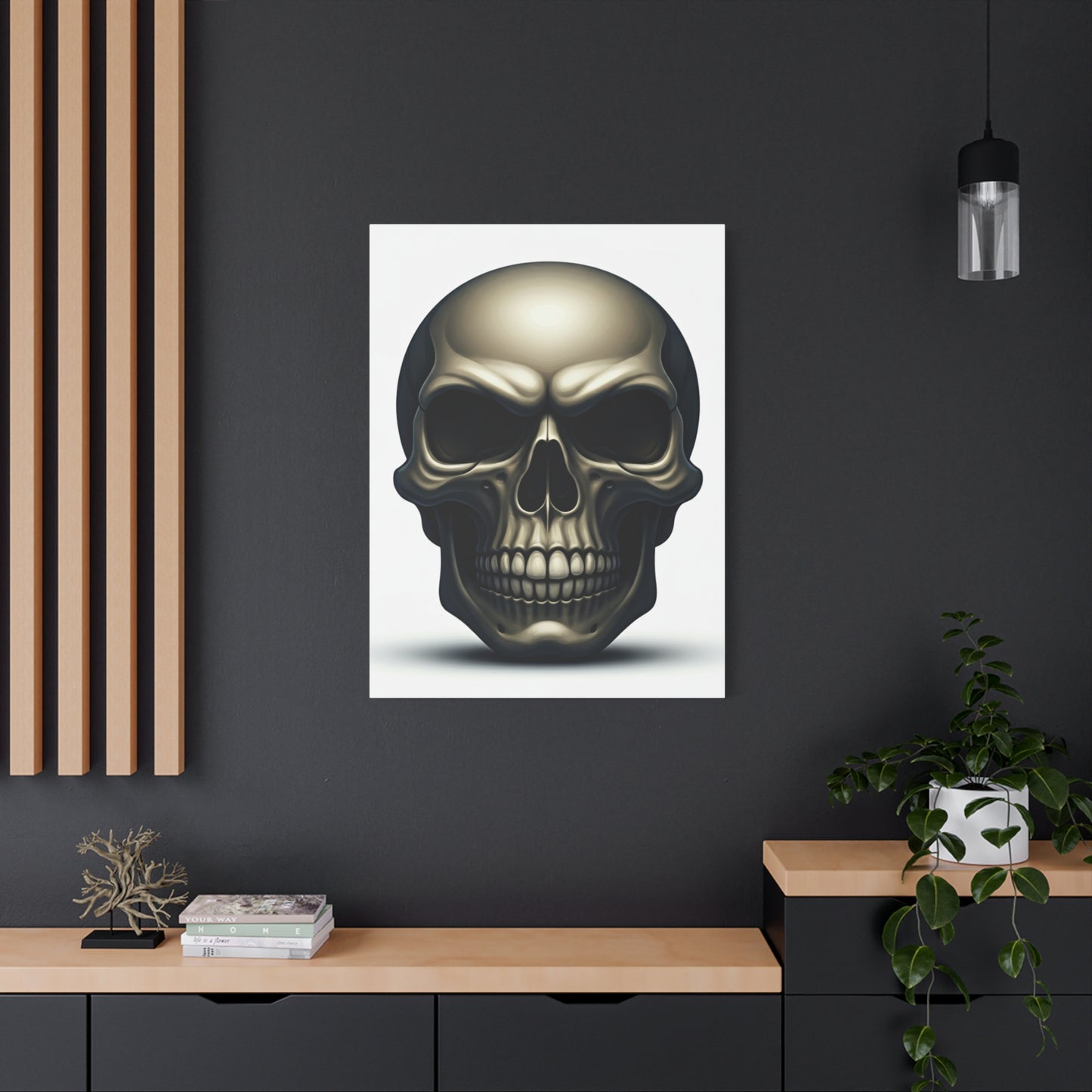 Classic Metallic Skull Wall Art & Canvas Prints