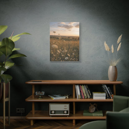 Golden Wildflower Meadow Wall Art & Canvas Print
