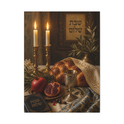Shabbat Blessing Sacred Table Wall Art & Canvas Print