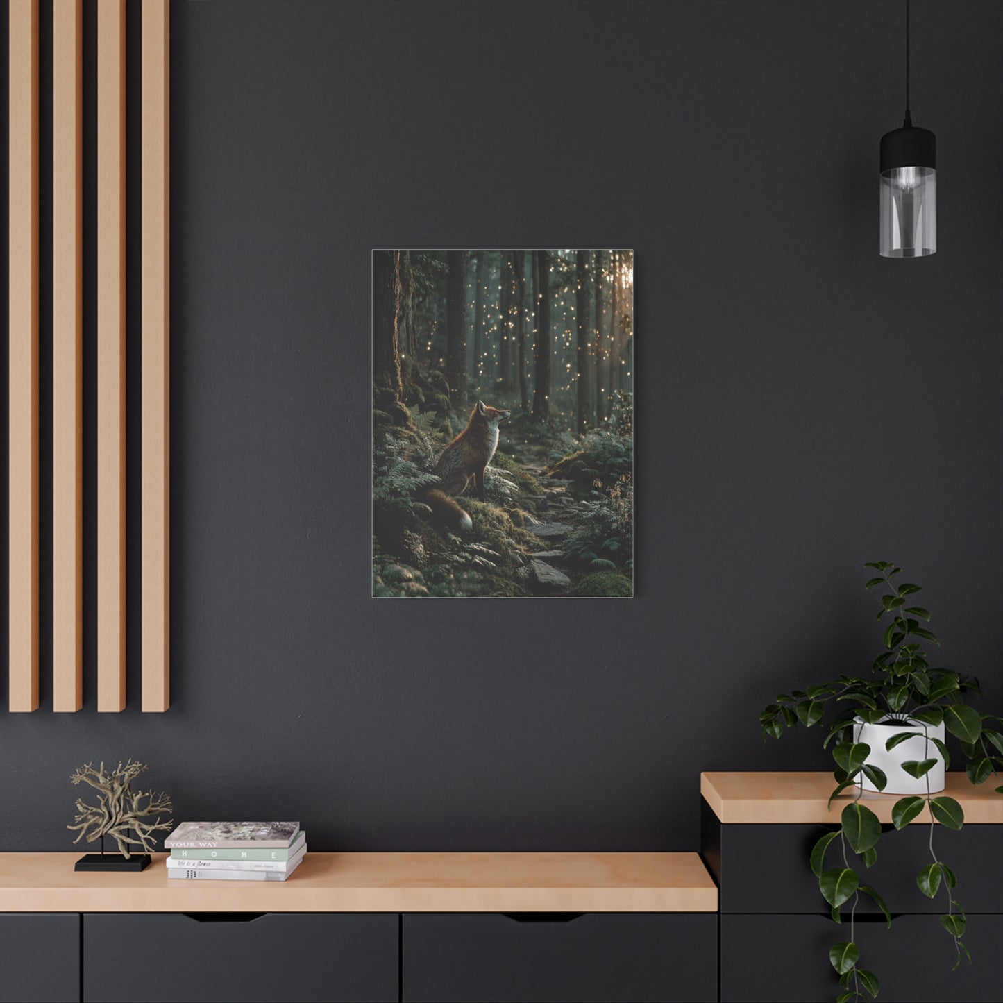 Enchanted Forest Fox Wall Art & Canvas Print