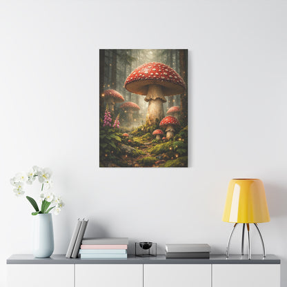 Fantasy Mushroom Forest Panorama Wall Art & Canvas Print