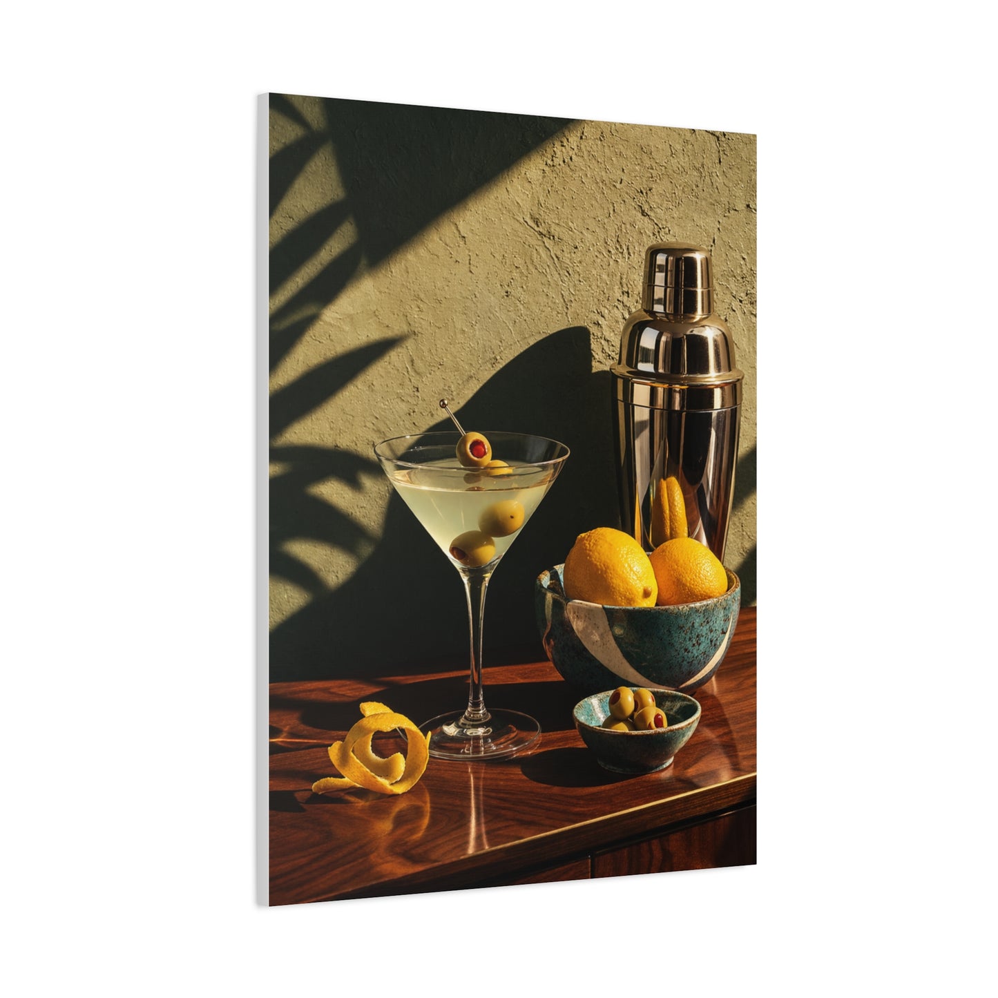Graphic Cocktail Bar Still Life Wall Art & Canvas Print