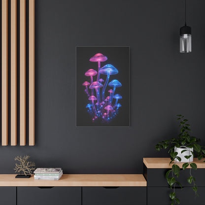 Neon Fungi Luminescence Wall Art & Canvas Print