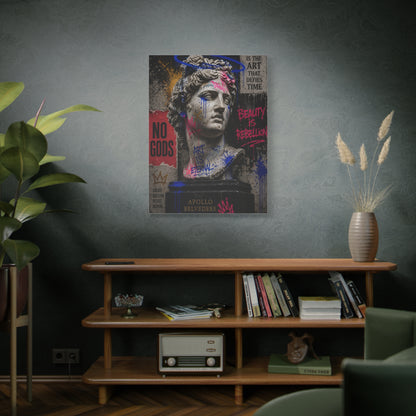 Graffiti Apollo Bust Rebellion Street Wall Art & Canvas Print