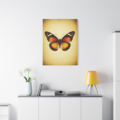 Vintage Monarch Butterfly Illustration Wall Art & Canvas Prints