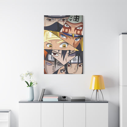 Naruto Epic Shinobi Eyes Collage Poster Wall Art & Canvas Print