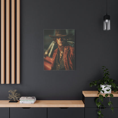 Western Editorial Cowboy Portrait Wall Art & Canvas Print