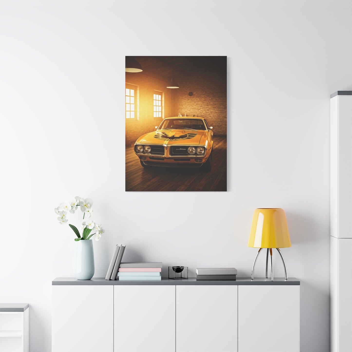 Pontiac Firebird Trans Am Hood Bird Icon Wall Art & Canvas Prints