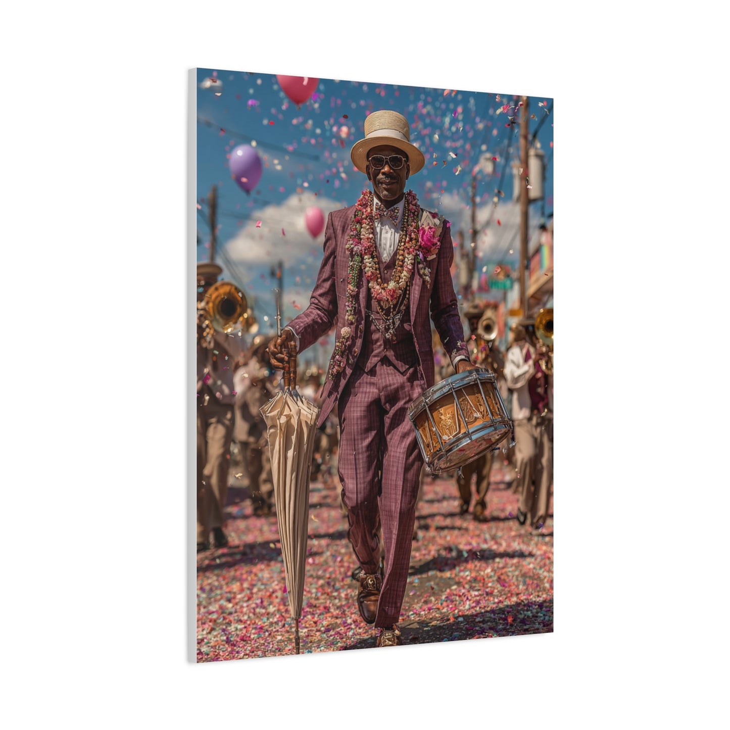 Second Line Parade Celebration Wall Art & Canvas Print