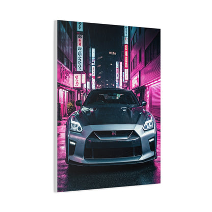 Nissan GT-R R35 Tokyo Neon Nights Wall Art & Canvas Prints