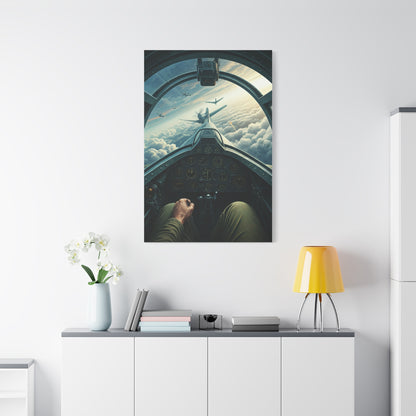 Pilot Cockpit Sky Mission View Wall Art & Canvas Prints