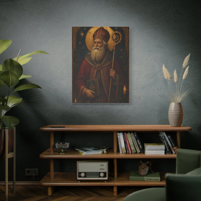 Saint Nicholas Icon Portrait Wall Art & Canvas Print