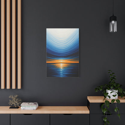 Serene Tidal Horizon Abstract Wall Art & Canvas Prints