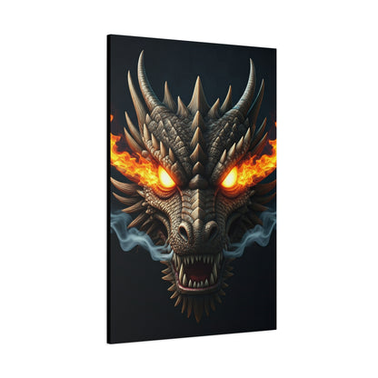 Flamebound Dragon Fury Wall Art & Canvas Print