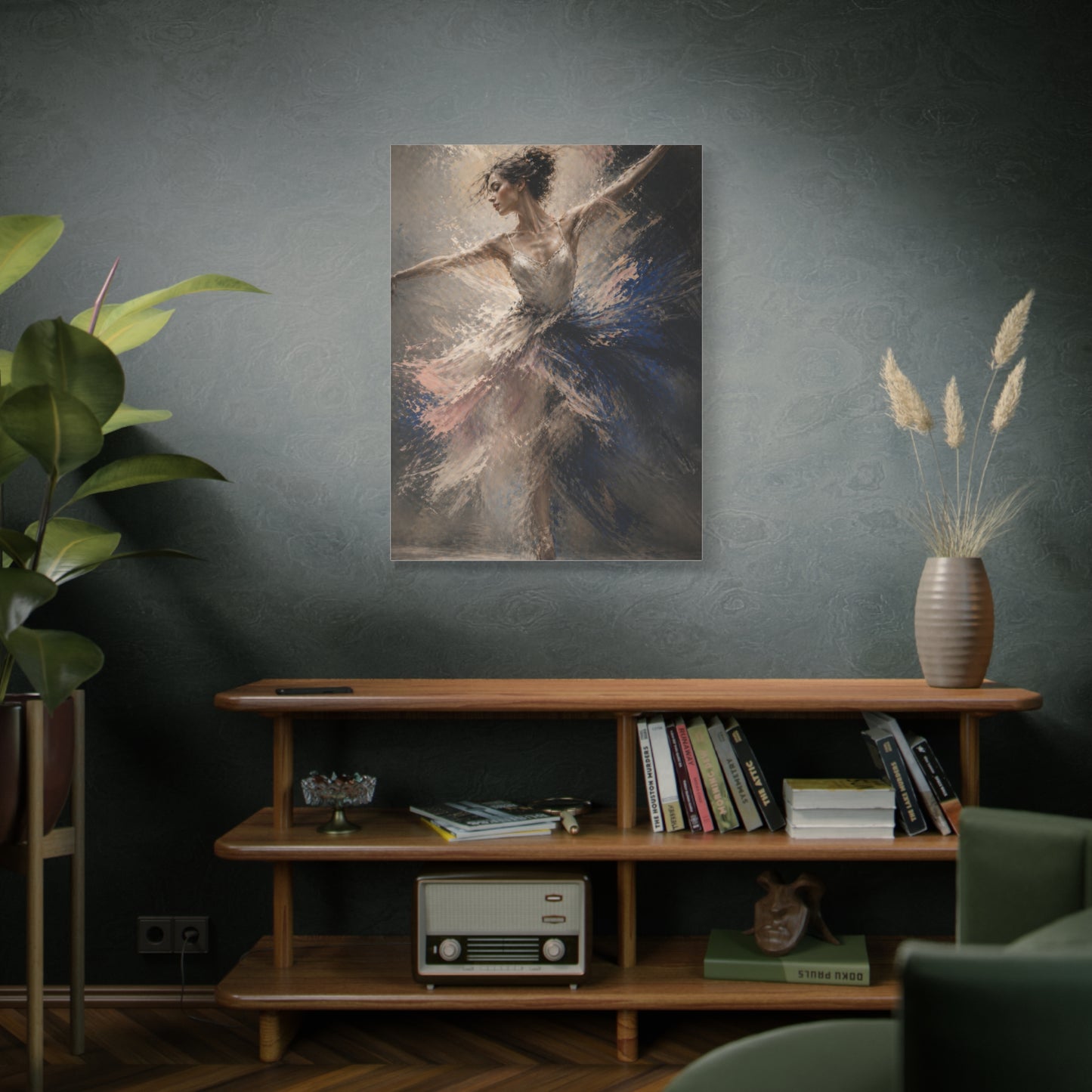 Expressive Ballet Motion Painting Wall Art & Canvas Print