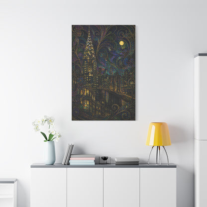 Art Nouveau Manhattan Fantasy Wall Art & Canvas Print