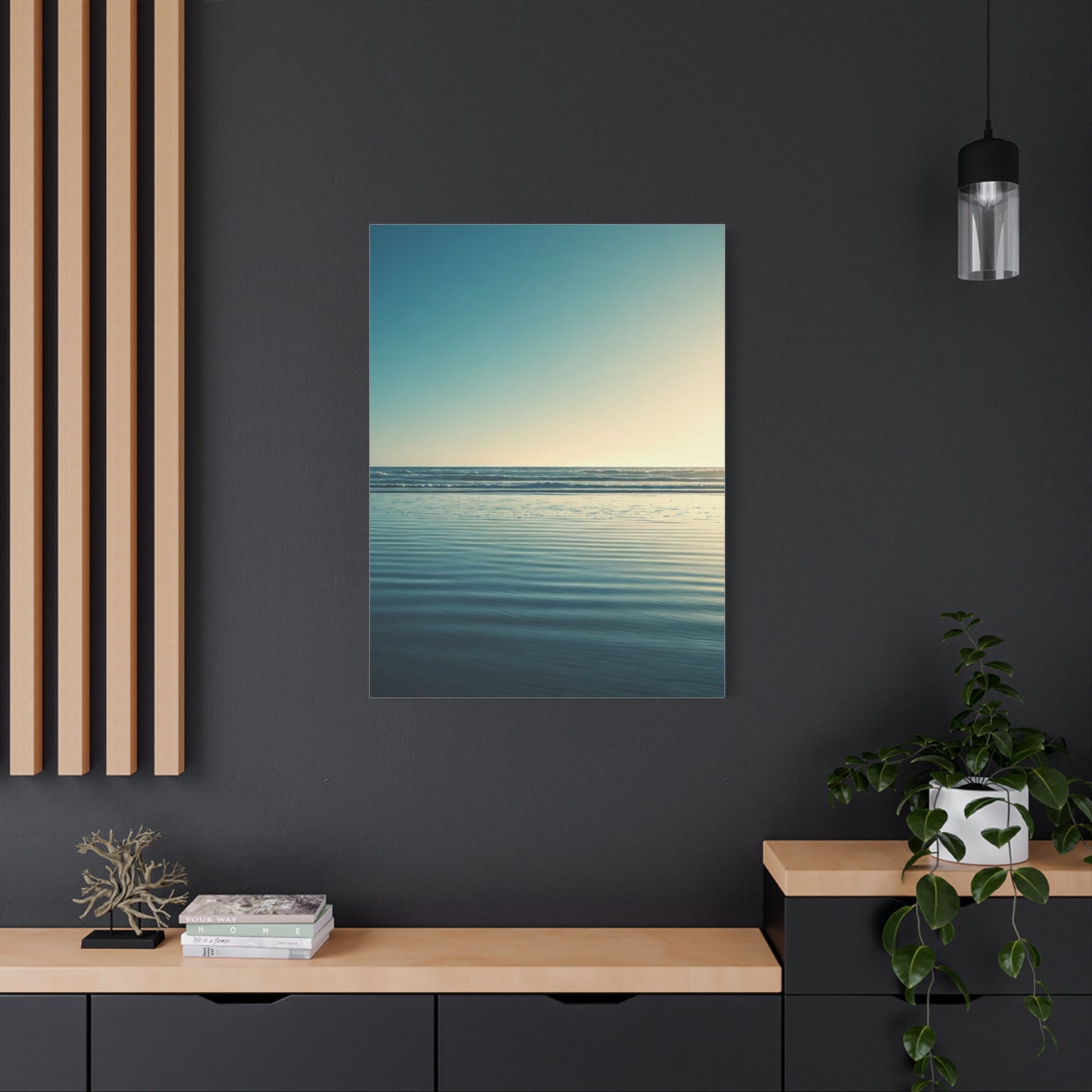 Calm Horizon Sea Gradient Wall Art & Canvas Prints