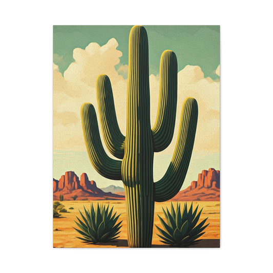 Classic Saguaro Desert Scene Wall Art & Canvas Prints