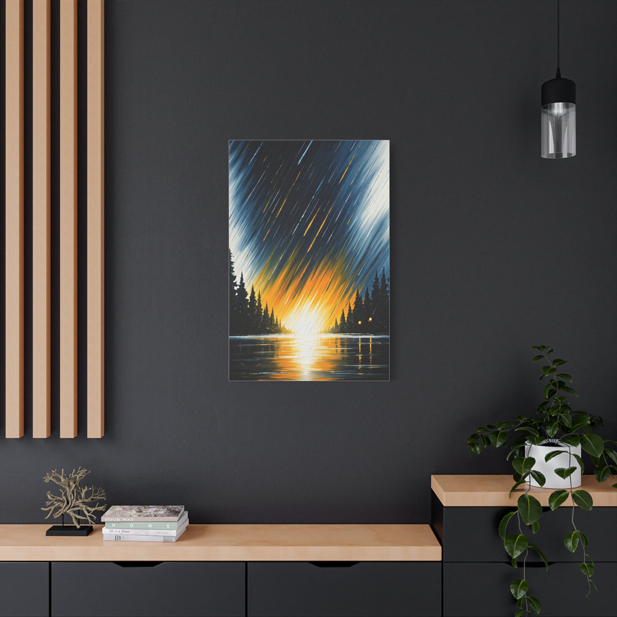 Golden Horizon Forest Landscape Wall Art & Canvas Prints
