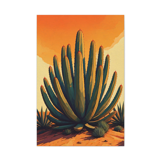 Southwestern Agave Desert Botanical Illustration Wall Art & Canvas Prints