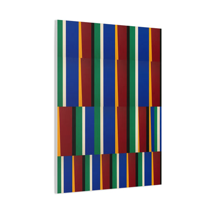 Offset Geometric Color-Field Wall Art & Canvas Print