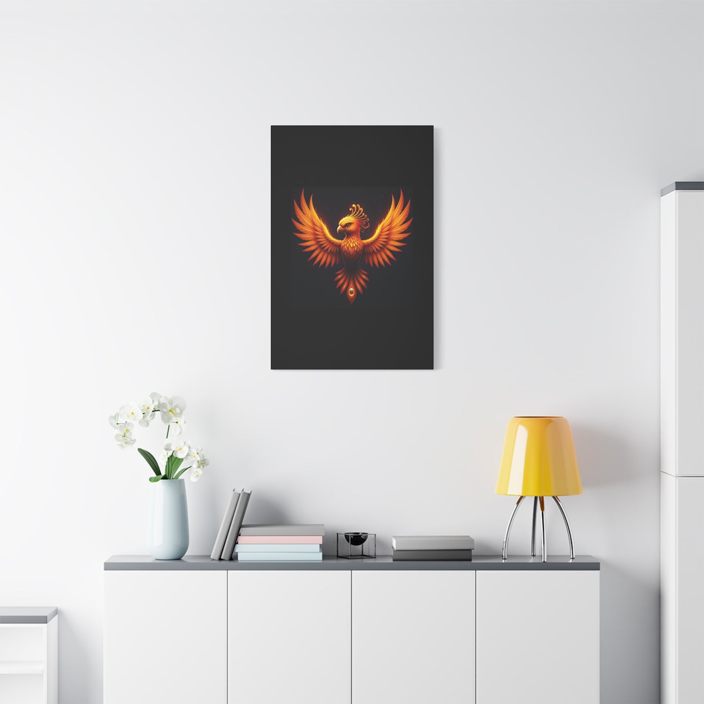 Rising Phoenix Emblem Wall Art & Canvas Print