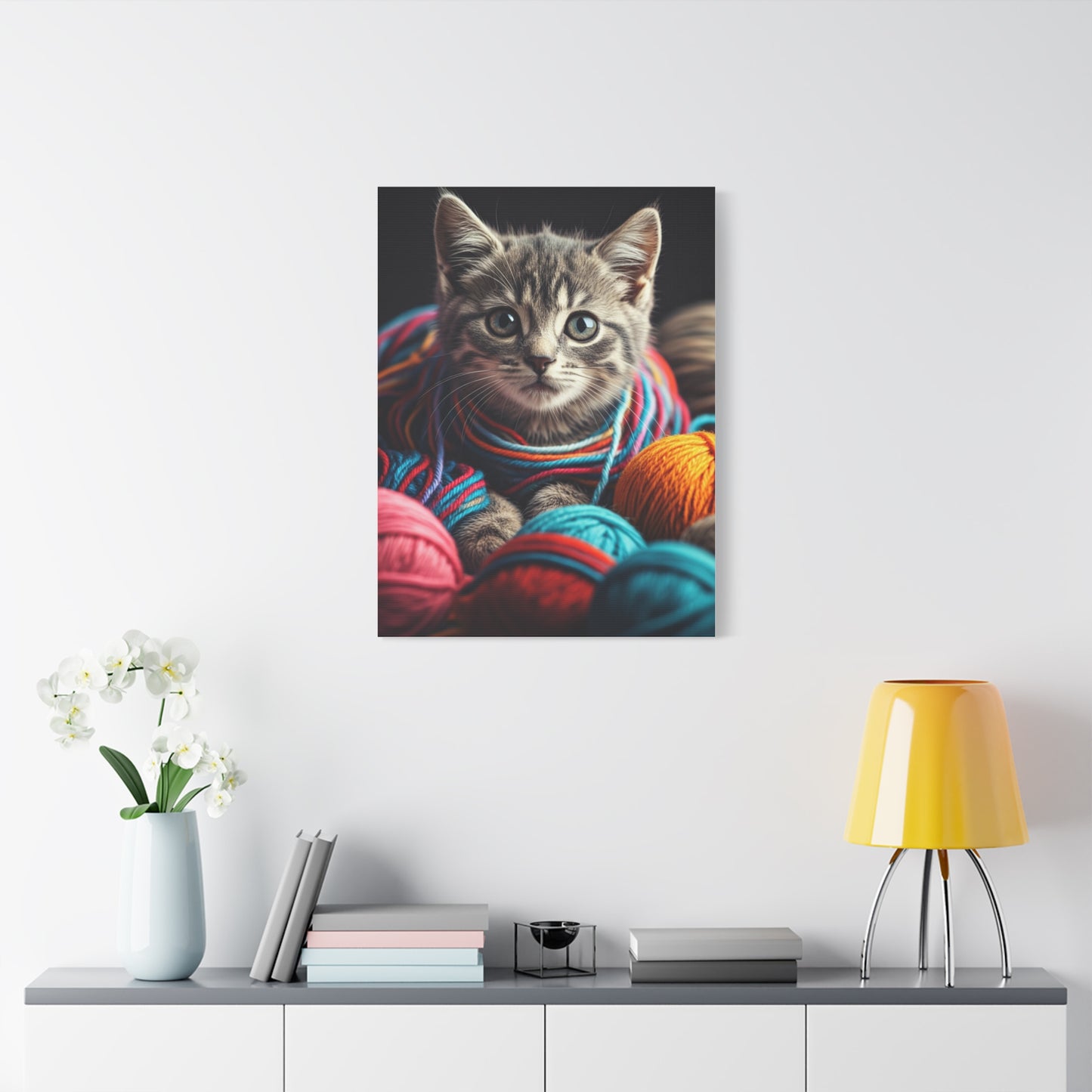 Whiskers in Wool Wall Art & Canvas Print