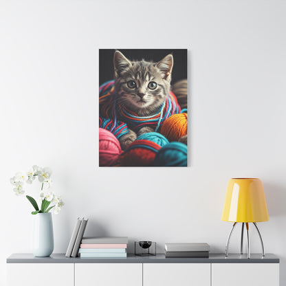 Whiskers in Wool Wall Art & Canvas Print
