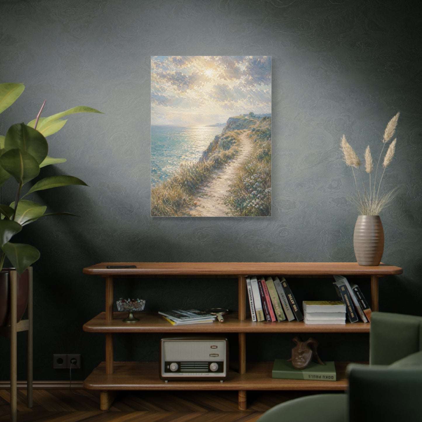 Psalm 27 Coastal Light Scripture Wall Art & Canvas Print