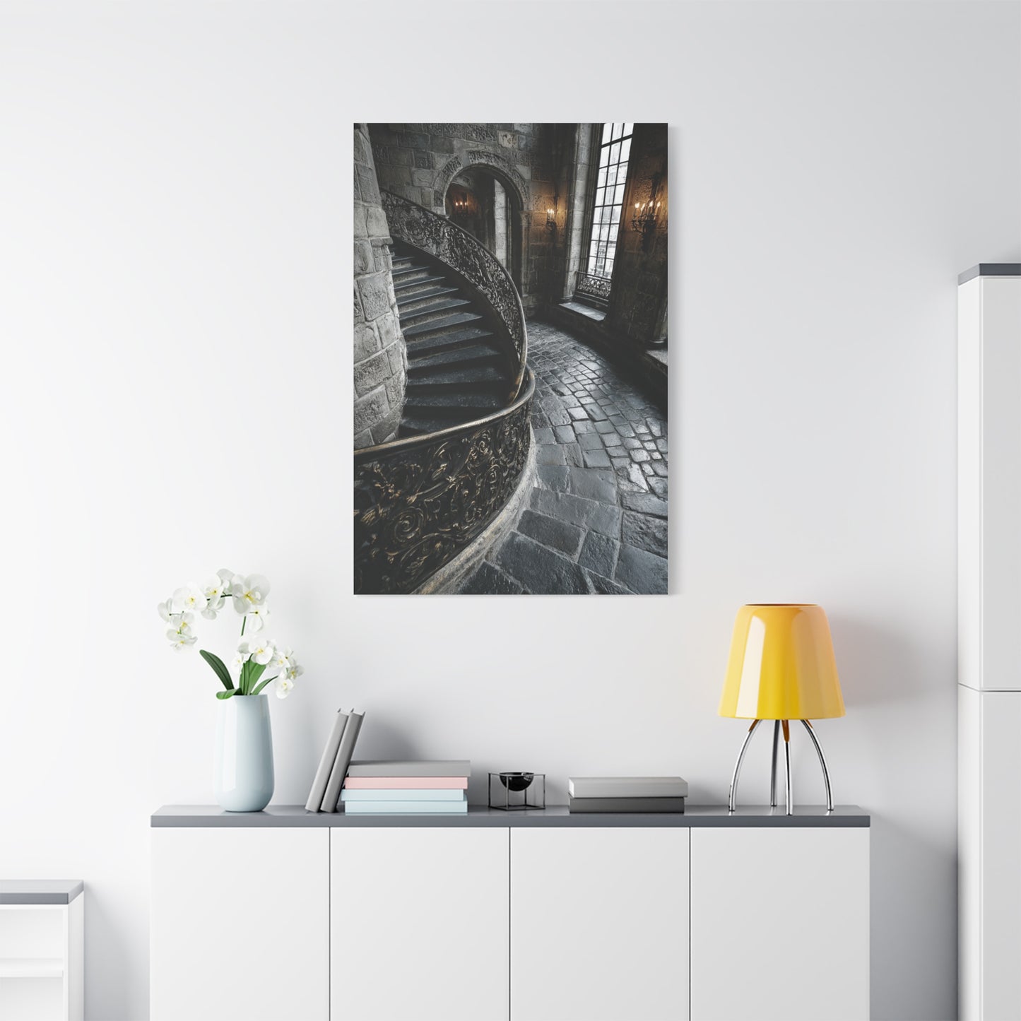 Spiral Staircase Architectural Wall Art & Canvas Print