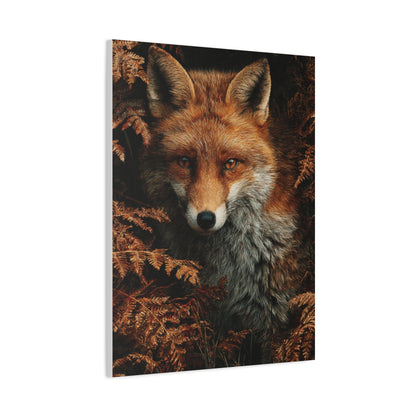 Autumn Woodland Fox Portrait Wall Art & Canvas Print