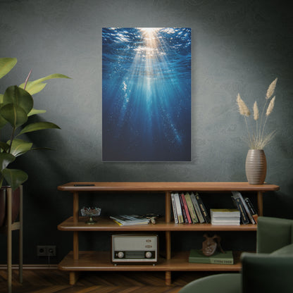Underwater Sunlight Depth Ocean Scene Wall Art & Canvas Print