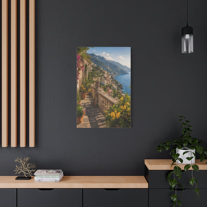 Amalfi Coast Terrace View Wall Art & Canvas Print