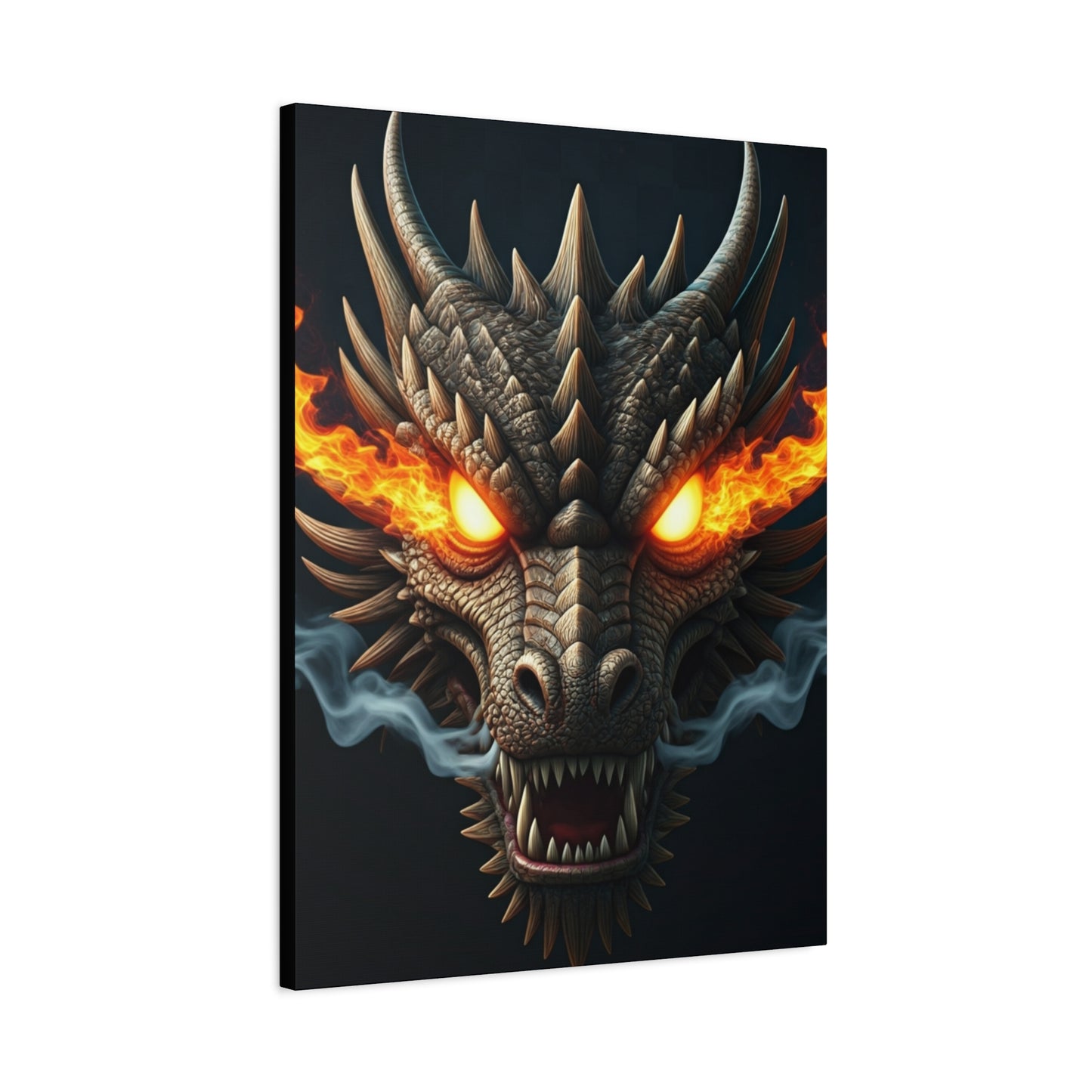 Flamebound Dragon Fury Wall Art & Canvas Print