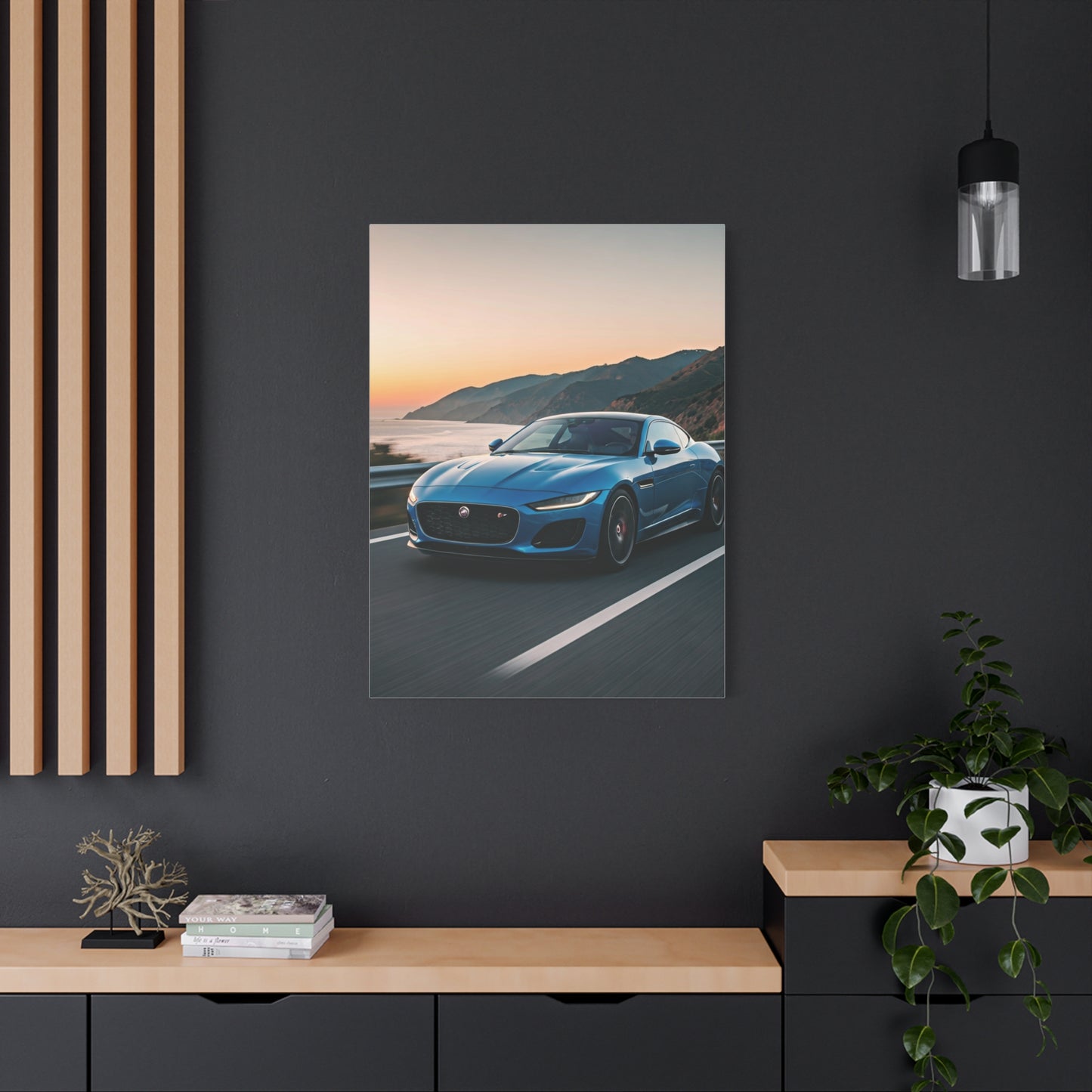 Jaguar F-Type Coastal Cliff Road Wall Art & Canvas Prints