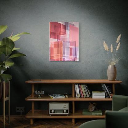 Blush Acrylic Glass Illusion Wall Art & Canvas Print