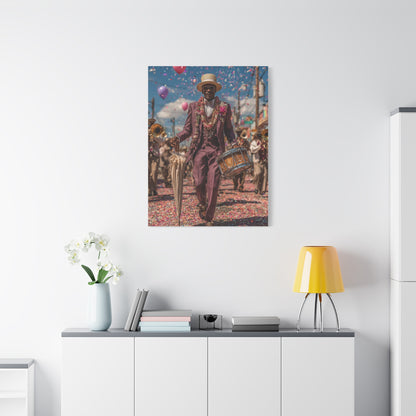 Second Line Parade Celebration Wall Art & Canvas Print