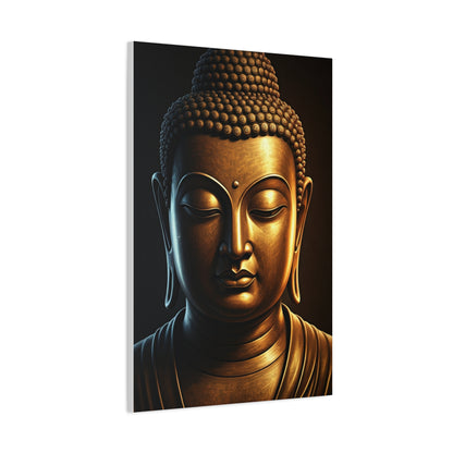 Shadow Glow Buddha Meditation Portrait Wall Art & Canvas Prints
