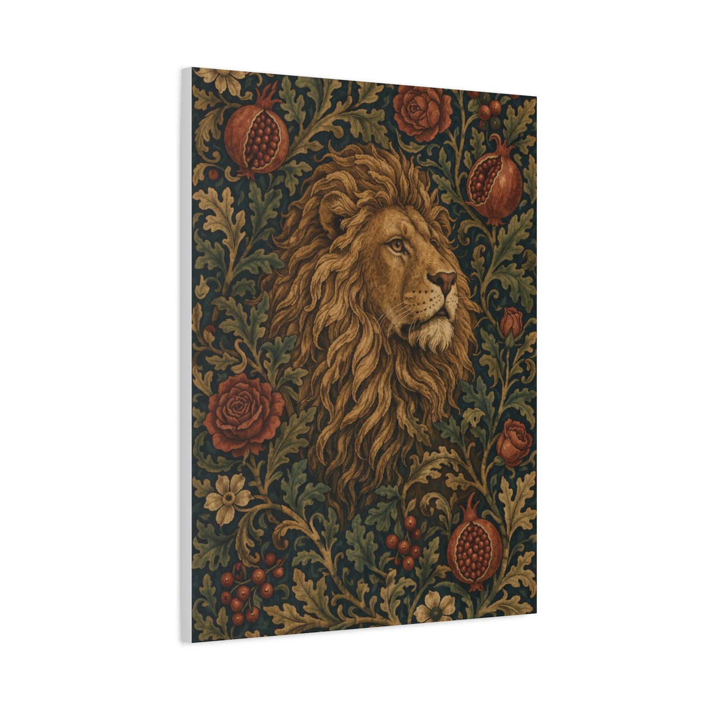 Ornamental Lion Tapestry Heritage Wall Art & Canvas Print
