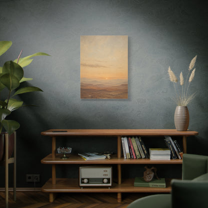 Minimal Desert Horizon Sunset Panorama Wall Art & Canvas Print