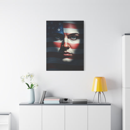 Stars and Stripes Face of Freedom Wall Art & Canvas Prints