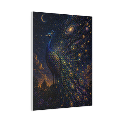 Celestial Peacock Constellation Wall Art & Canvas Print