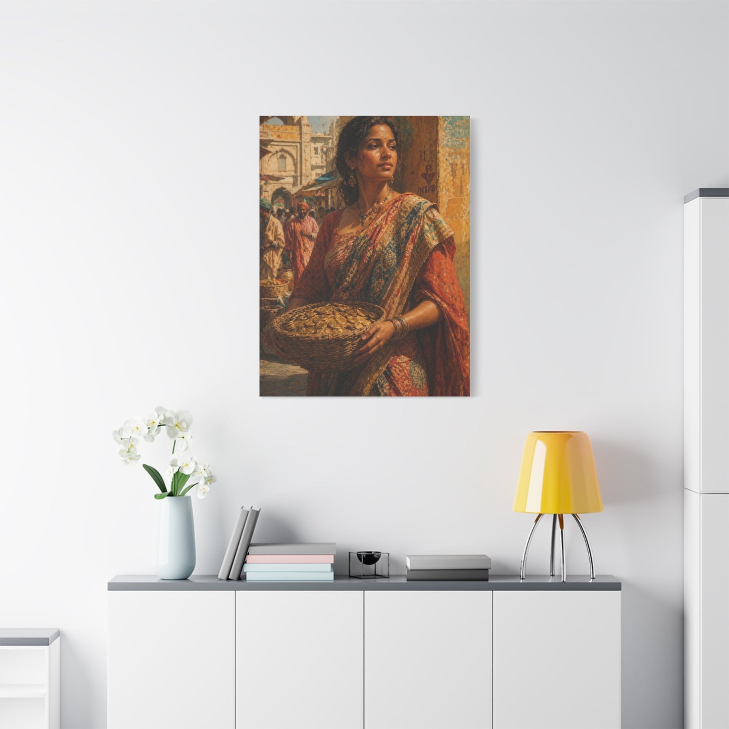 Market Day Cultural Portrait Wall Art & Canvas Print