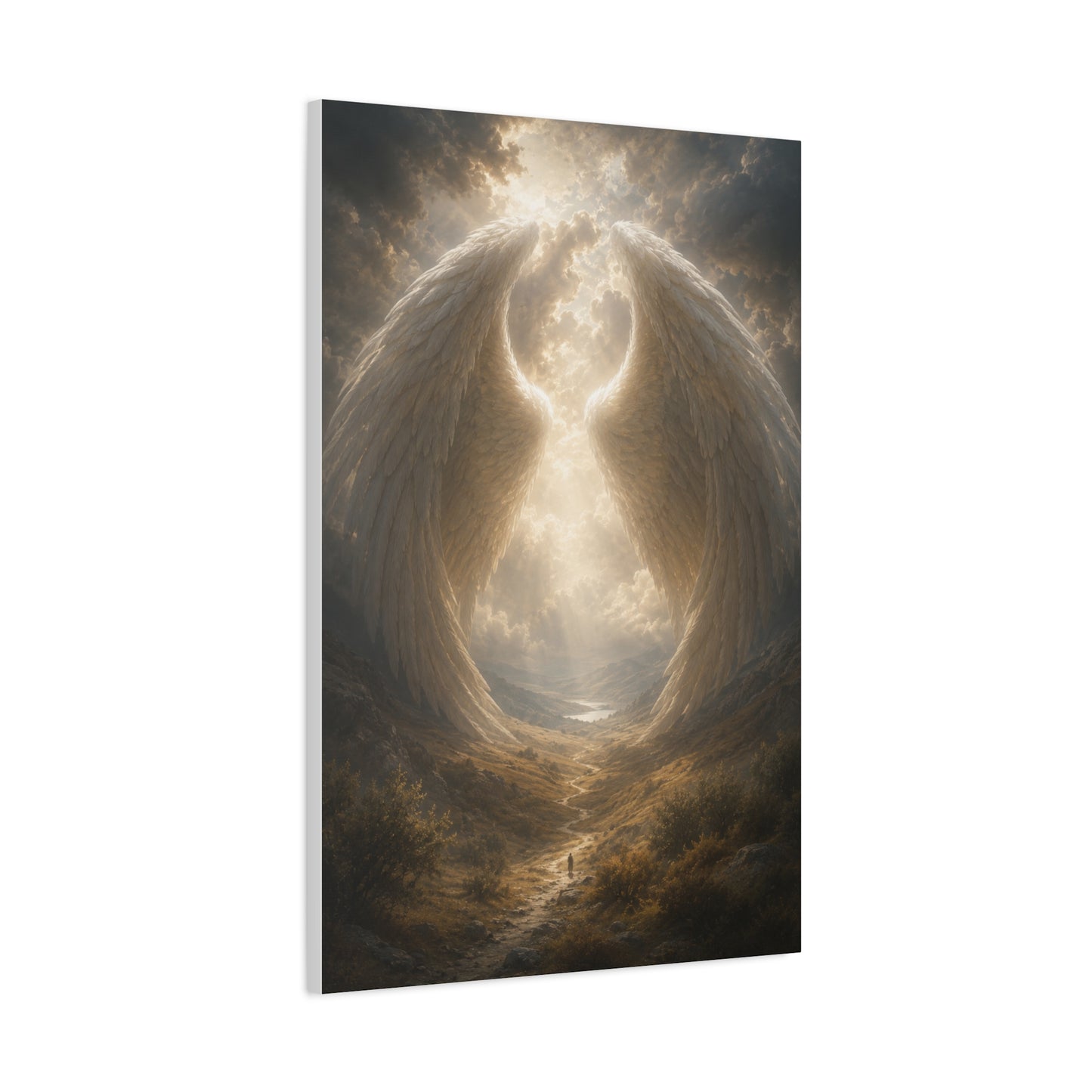 Under His Wings Scripture Wall Art & Canvas Print
